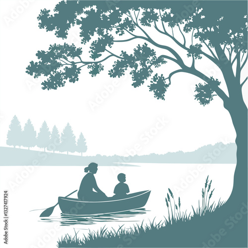 boat on the lake