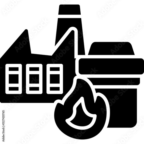 Incineration Icon Vector Element