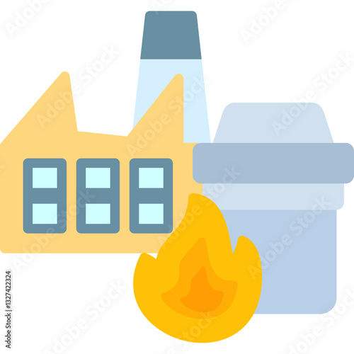 Incineration Icon Vector Element
