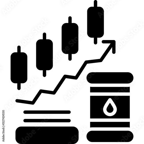 Oil Price Icon Vector Element