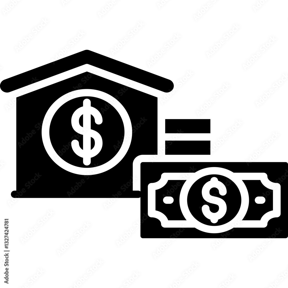Mortgage Icon Vector Element Mortgage Icon Vector Element