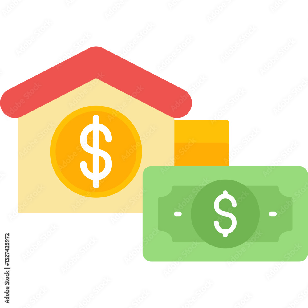 Mortgage Icon Vector Element Mortgage Icon Vector Element