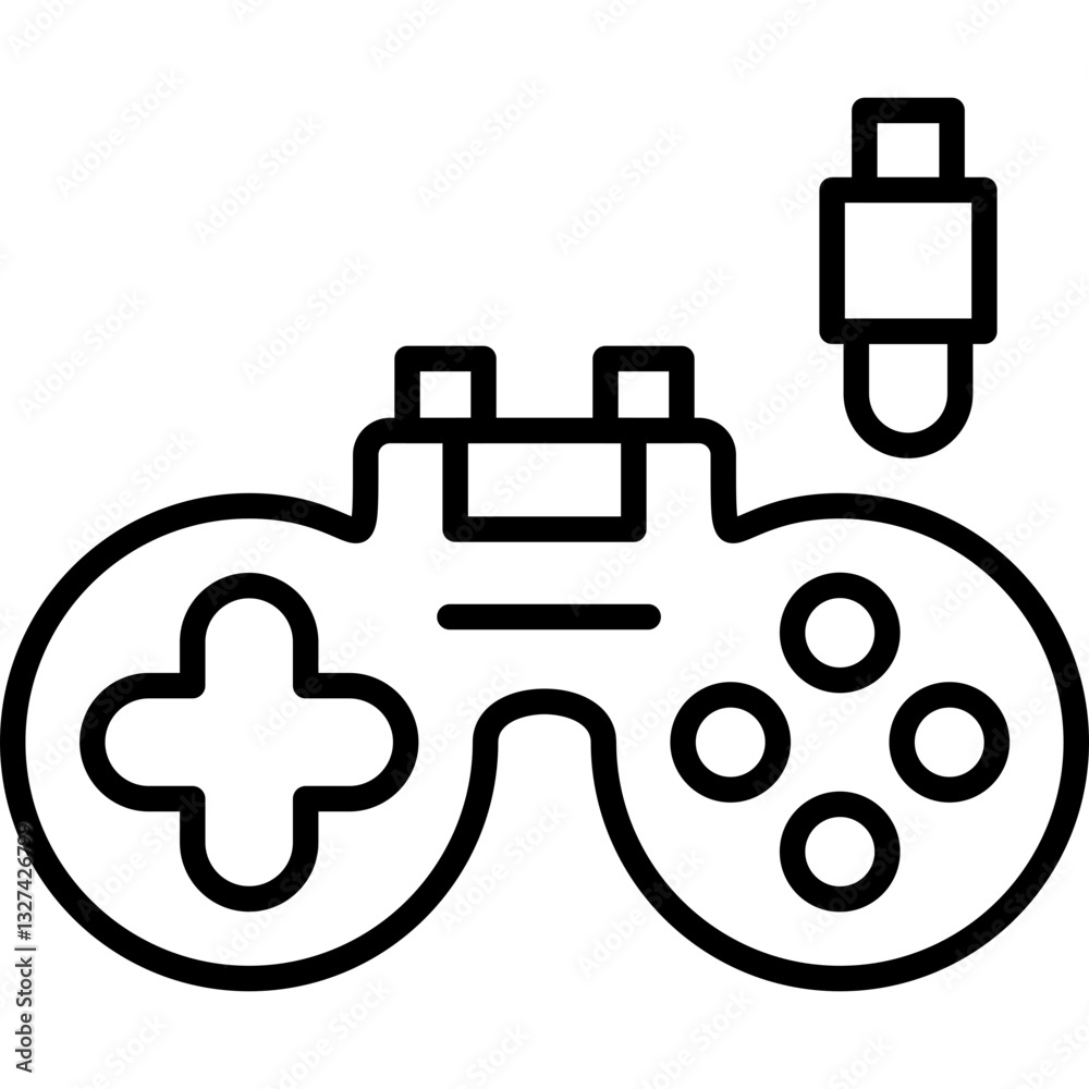 Game Controller Icon Vector Element Game Controller Icon Vector Element