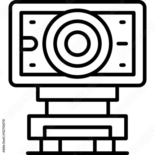 Webcam Icon Vector Element