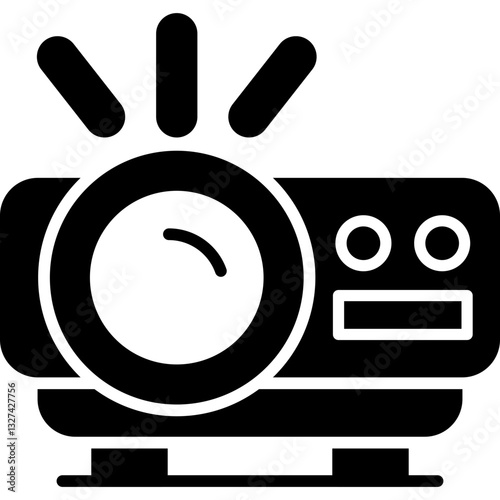 Video Projector Icon Vector Element