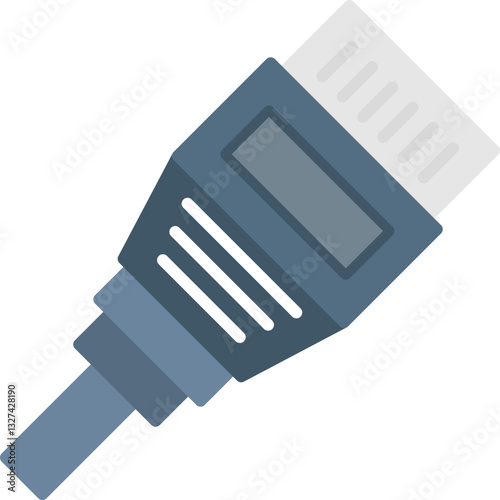 Network Cable Icon Vector Element