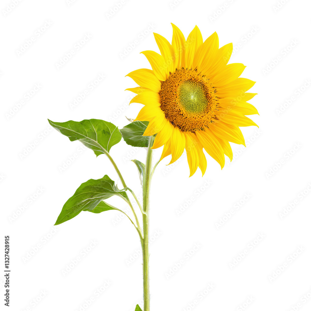 Fototapeta premium sunflower isolated on transparent background