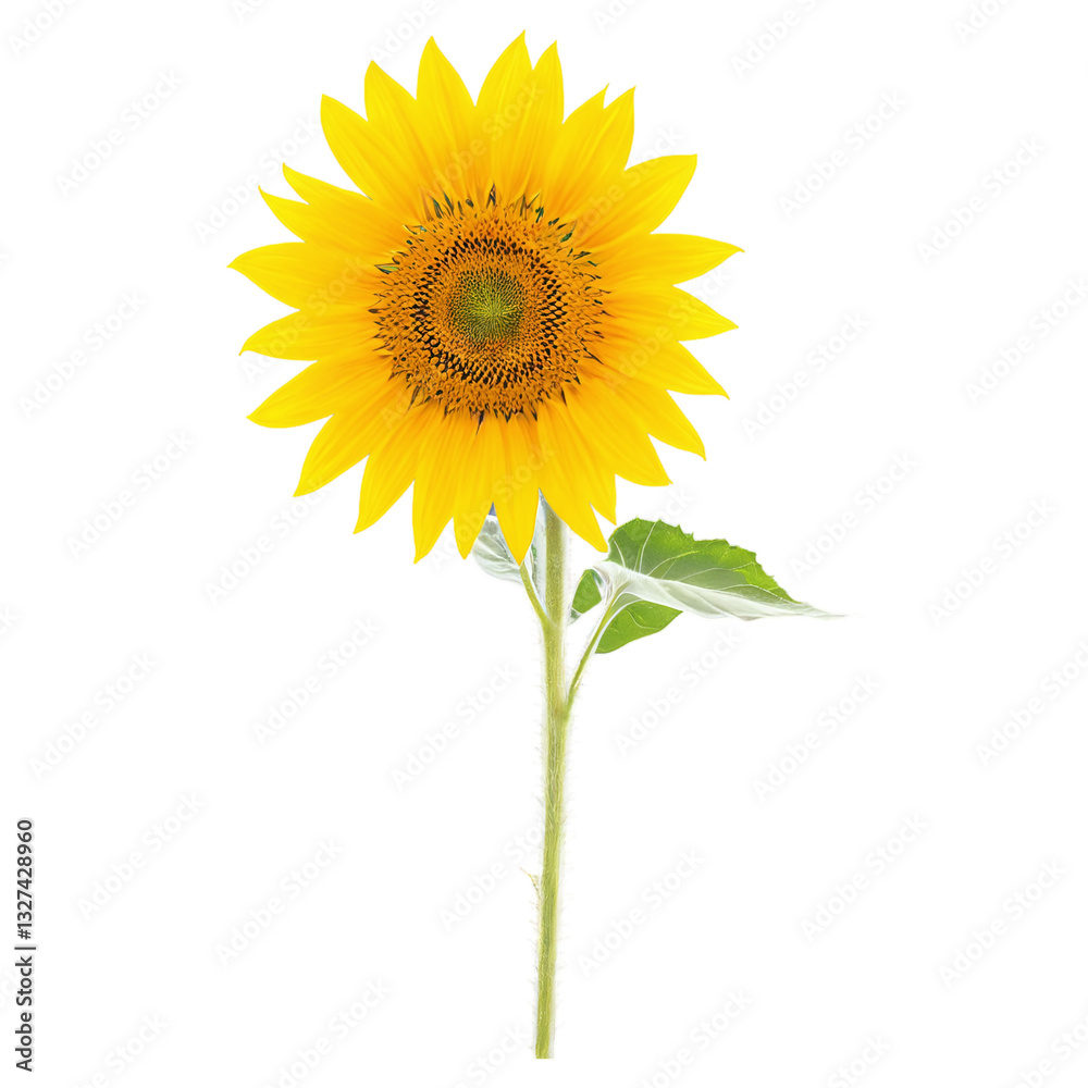 Obraz premium sunflower isolated on transparent background