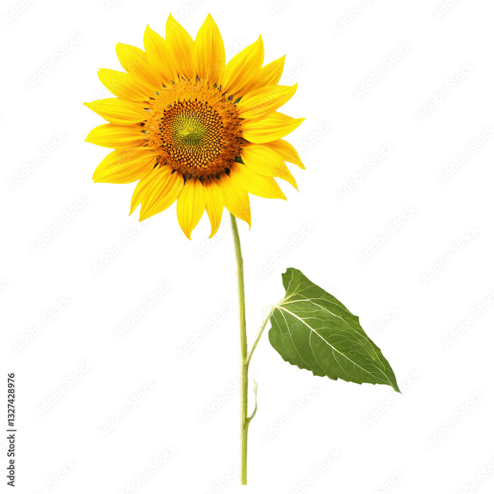 Obraz premium sunflower isolated on transparent background