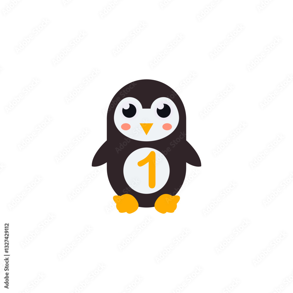 animal with number for education vector animal with number for education vector