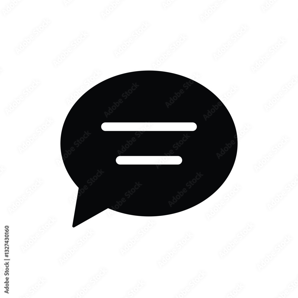 Message icon. Chat, conversation, SMS, comment, text bubble, bubble chat vector illustration. Message icon. Chat, conversation, SMS, comment, text bubble, bubble chat vector illustration.