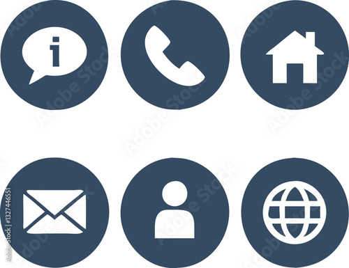 Free Download White Silhouette Communication Icons – High-Quality Vector Set on Dark Background - GFXLoad