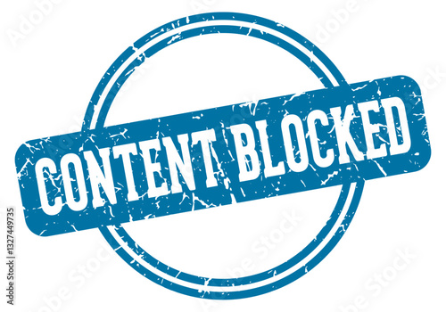 content blocked stamp