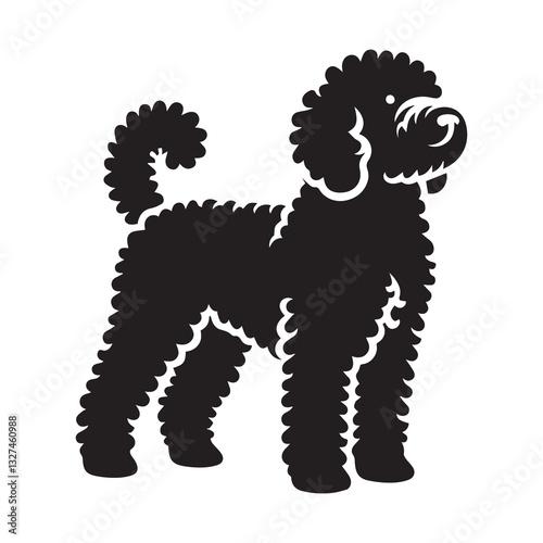 Simple Lagotto Romagnolo Vector Icon – Modern Logo & Illustration