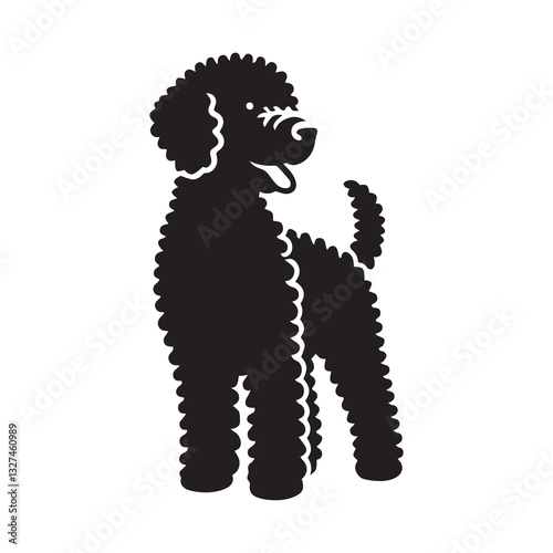 Simple Lagotto Romagnolo Vector Icon – Modern Logo & Illustration