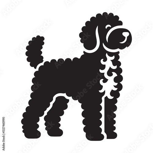 Simple Lagotto Romagnolo Vector Icon – Modern Logo & Illustration