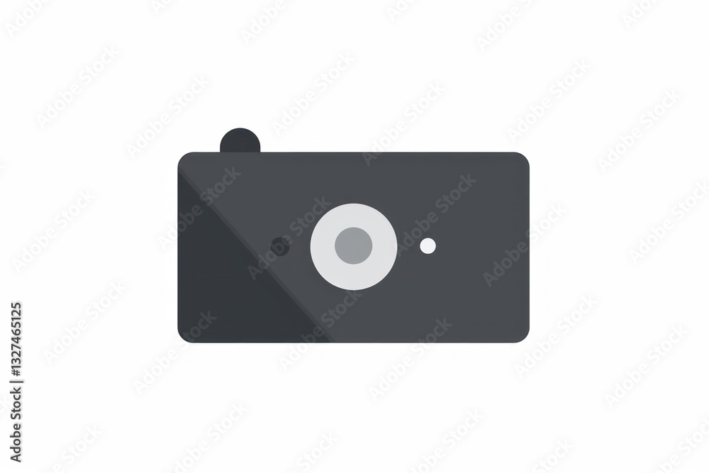 Minimalist Camera Icon Design for Photography and Technology Applications Minimalist Camera Icon Design for Photography and Technology Applications