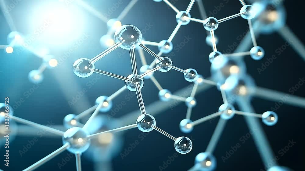 An elegant D molecular design featuring semi-transparent atoms interconnected by glowing rods, set against a dark background with soft ambient light reflections. An elegant D molecular design featuring semi-transparent atoms interconnected by glowing rods, set against a dark background with soft ambient light reflections.