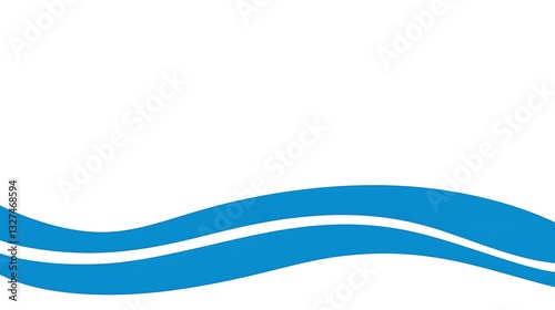 Free Download Blue flowing water waves design element mockup - GFXLoad
