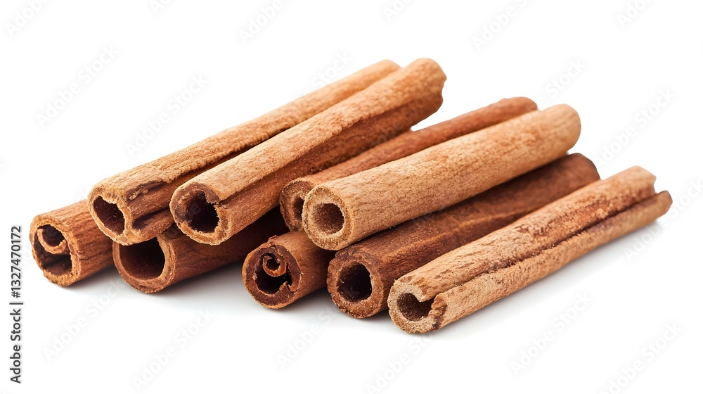 Cinnamon Sticks Isolated On White Background Cinnamon Sticks Isolated On White Background