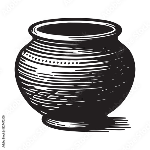  Simple Clay Pottery Vector Icon Design – Vintage Retro Logo & Illustration