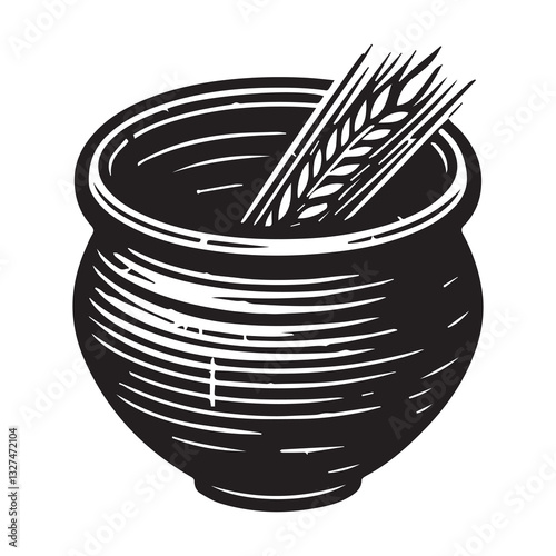  Simple Clay Pottery Vector Icon Design – Vintage Retro Logo & Illustration