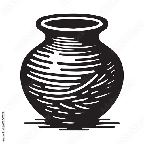  Simple Clay Pottery Vector Icon Design – Vintage Retro Logo & Illustration