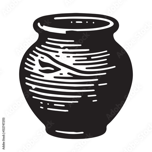  Simple Clay Pottery Vector Icon Design – Vintage Retro Logo & Illustration