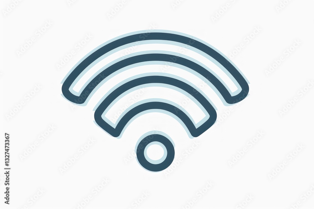 WiFi Signal Icon Modern Connectivity Symbol for Technology and Internet Design WiFi Signal Icon Modern Connectivity Symbol for Technology and Internet Design