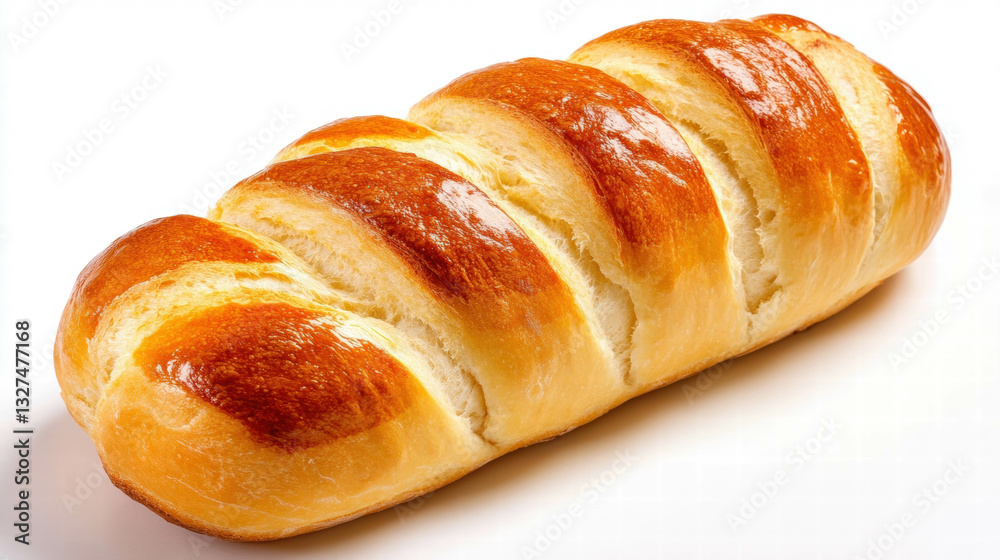 Freshly baked crusty bread with golden texture and flaky layers Freshly baked crusty bread with golden texture and flaky layers