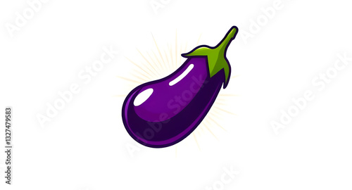 eggplant vector illustration