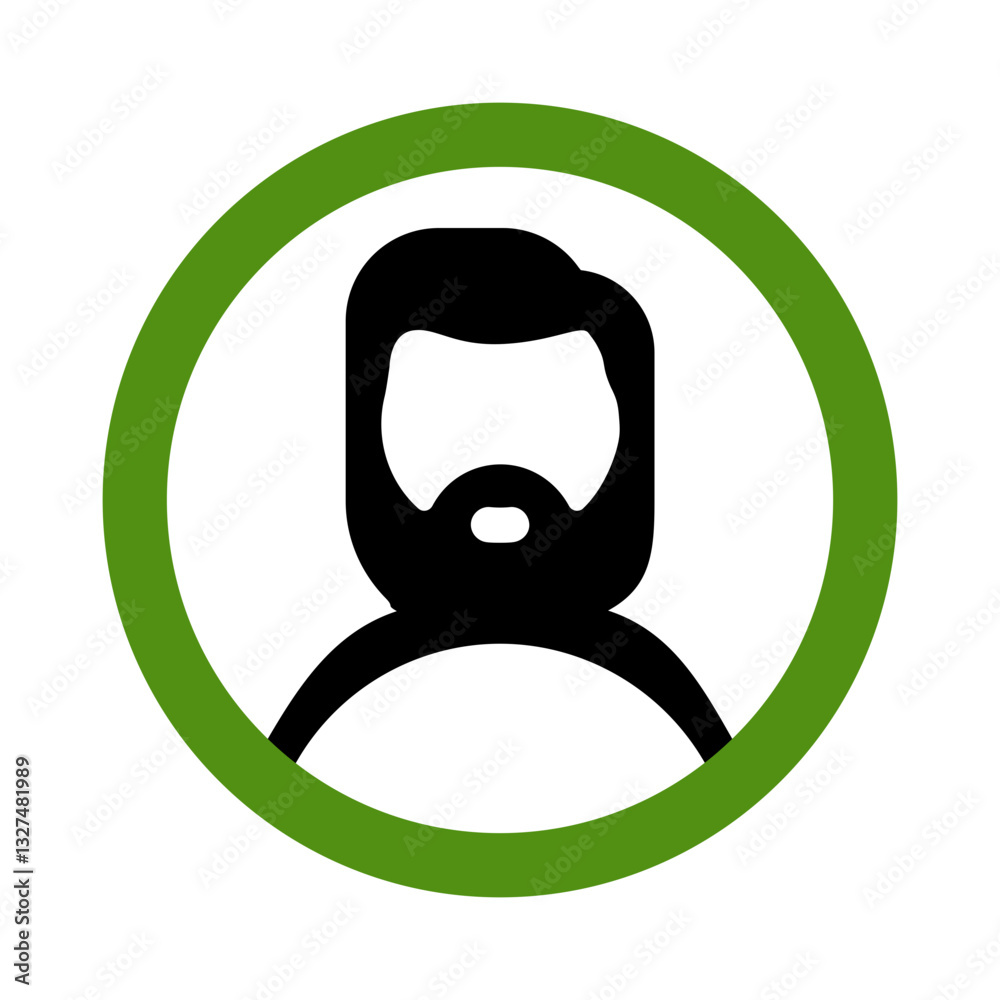 Naklejka premium Men Icon