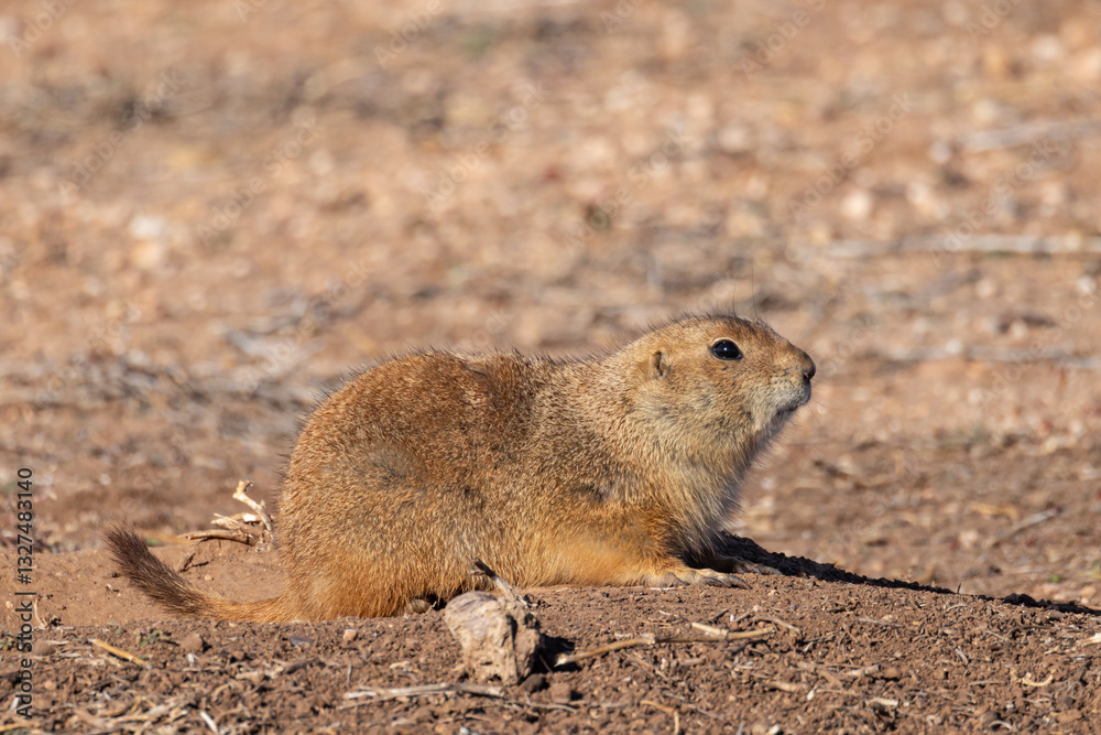 Prairie dog in arid land of rural Texas. Prairie dog in arid land of rural Texas.