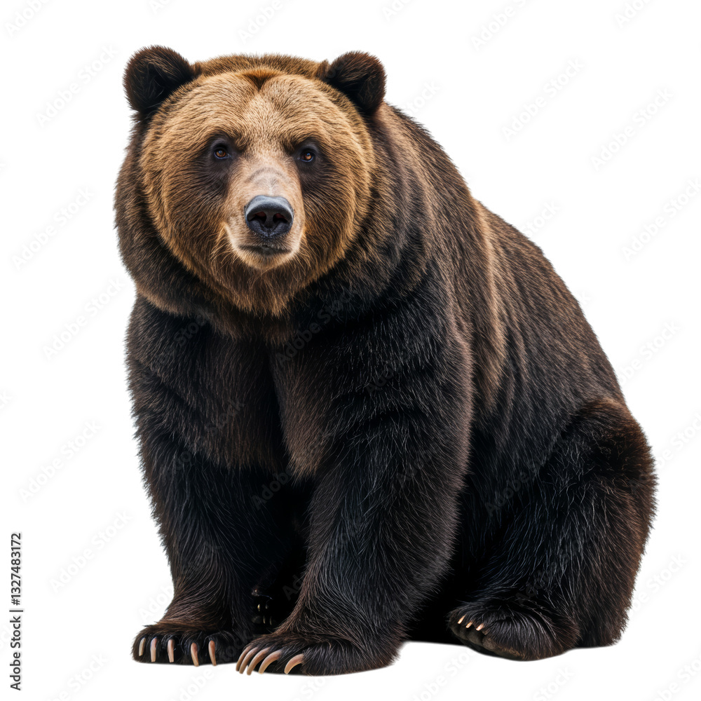 Fototapeta premium Bear on high quality transparent background png