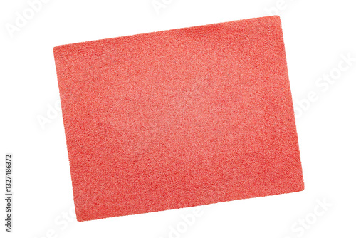 Sheet of sandpaper isolated on white