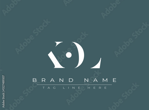 KOL abstract letter logo design. This logo is designed by three abstract letters.