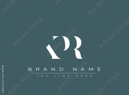 KPR abstract letter logo design. This logo is designed by three abstract letters.