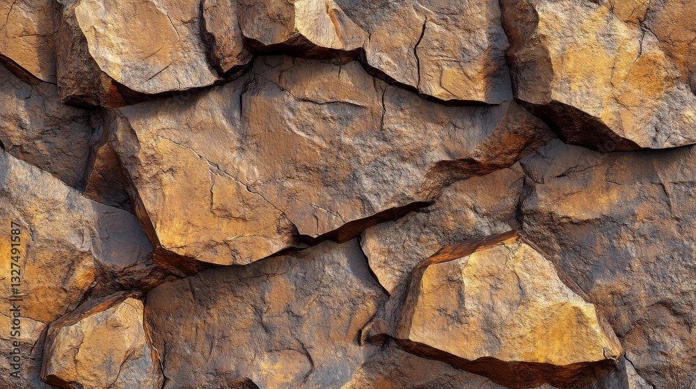 A Captivating View of Rugged Rocky Terrain, A Stunning Natural Stone Texture A Captivating View of Rugged Rocky Terrain, A Stunning Natural Stone Texture