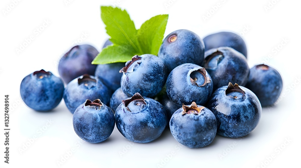 Fototapeta premium Blueberry berries isolated on white background