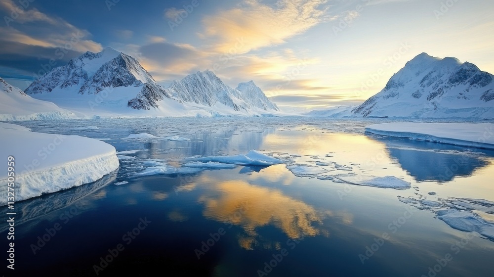 Obraz premium Stunning Arctic Landscape with Ice and Glaciers