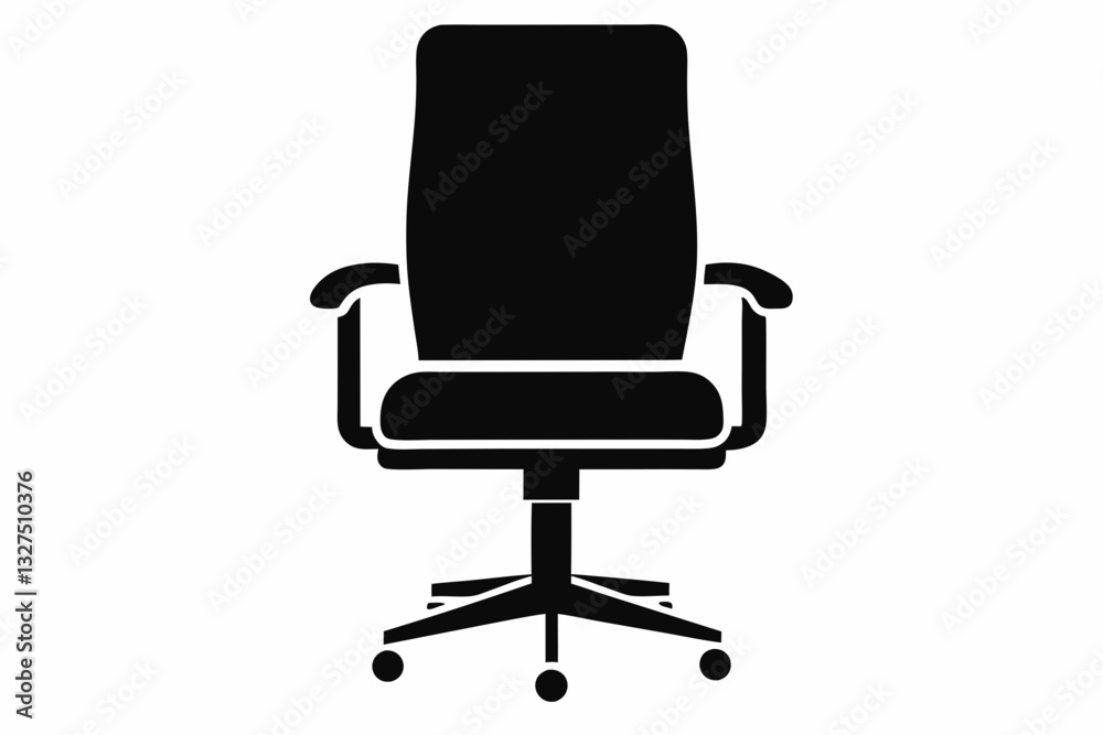 office chair line art silhouette vector illustration office chair line art silhouette vector illustration