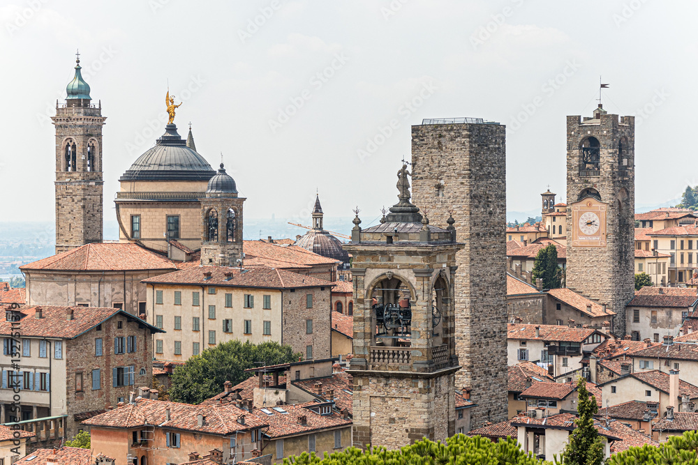 Fototapeta premium Bergamo Stadtsilhouette 