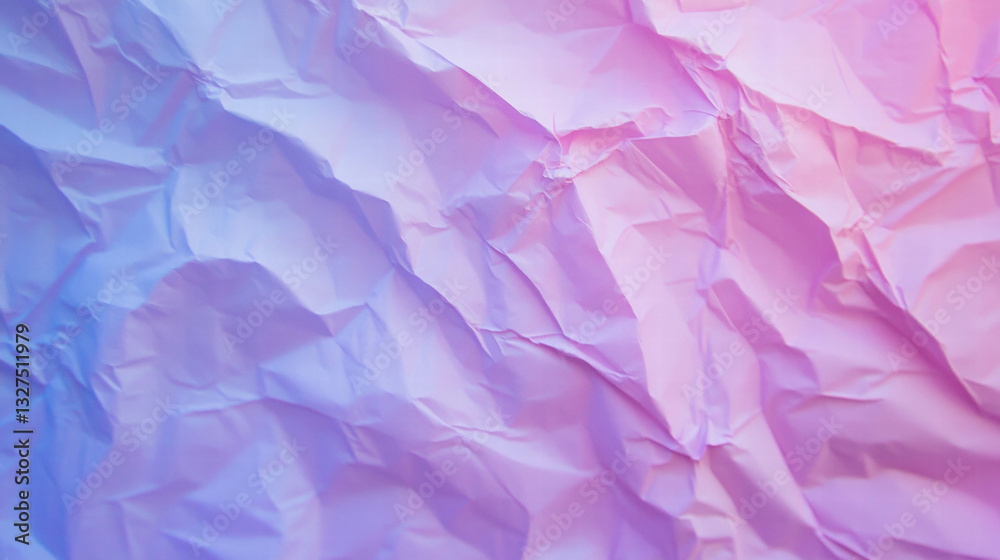 Obraz premium Abstract crumpled paper texture background in soft pastel colors for creative design