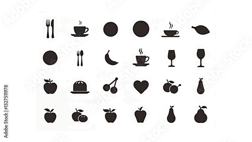 black and white icons