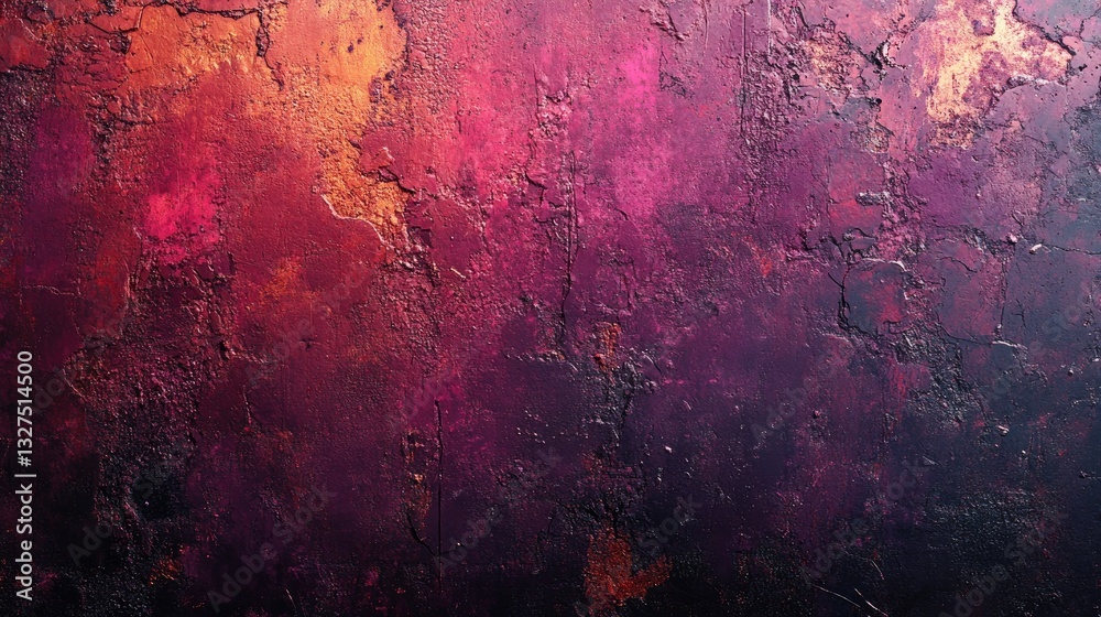 Fototapeta premium Abstract textured surface, vibrant purple-red backdrop. Suitable for background design or product display