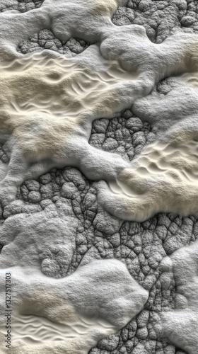 Abstract Landscape Art: A Detailed and Intricate Design of a Unique Terrain
