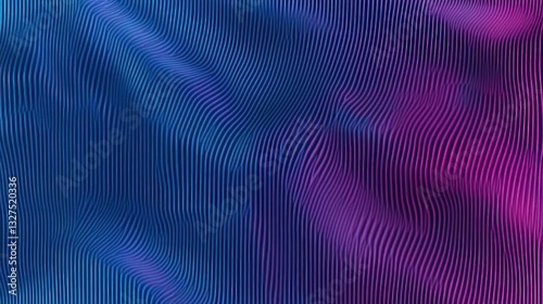 Dynamic Gradient Lines Abstract Digital Art