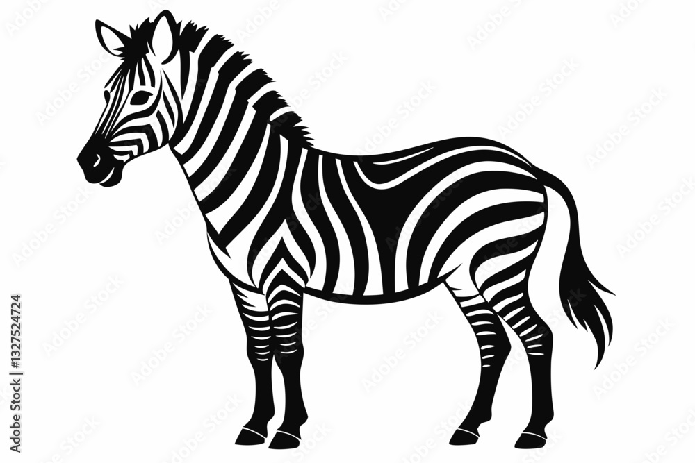 zebra line art silhouette vector illustration zebra line art silhouette vector illustration