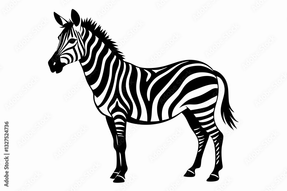 zebra line art silhouette vector illustration zebra line art silhouette vector illustration