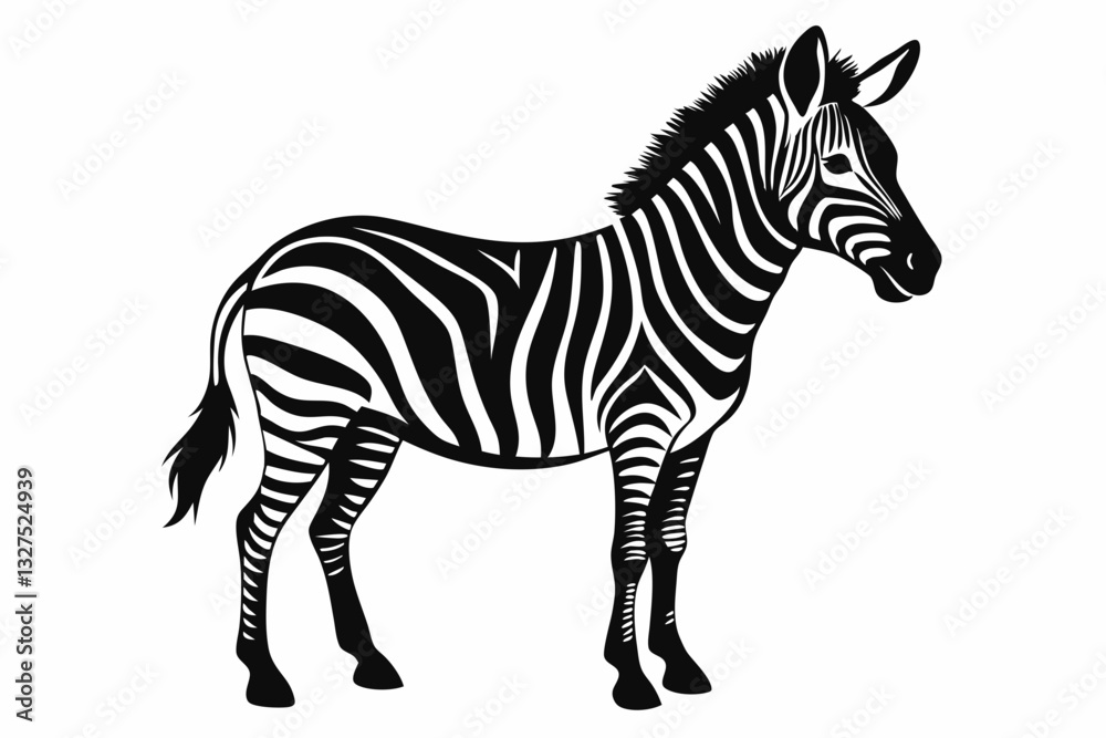 zebra line art silhouette vector illustration zebra line art silhouette vector illustration
